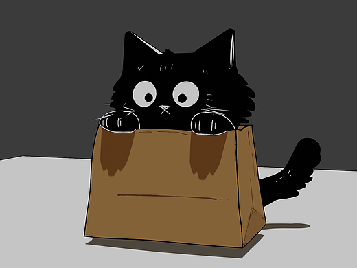 Blender 油画蜡笔猫猫（b站教程练习）
