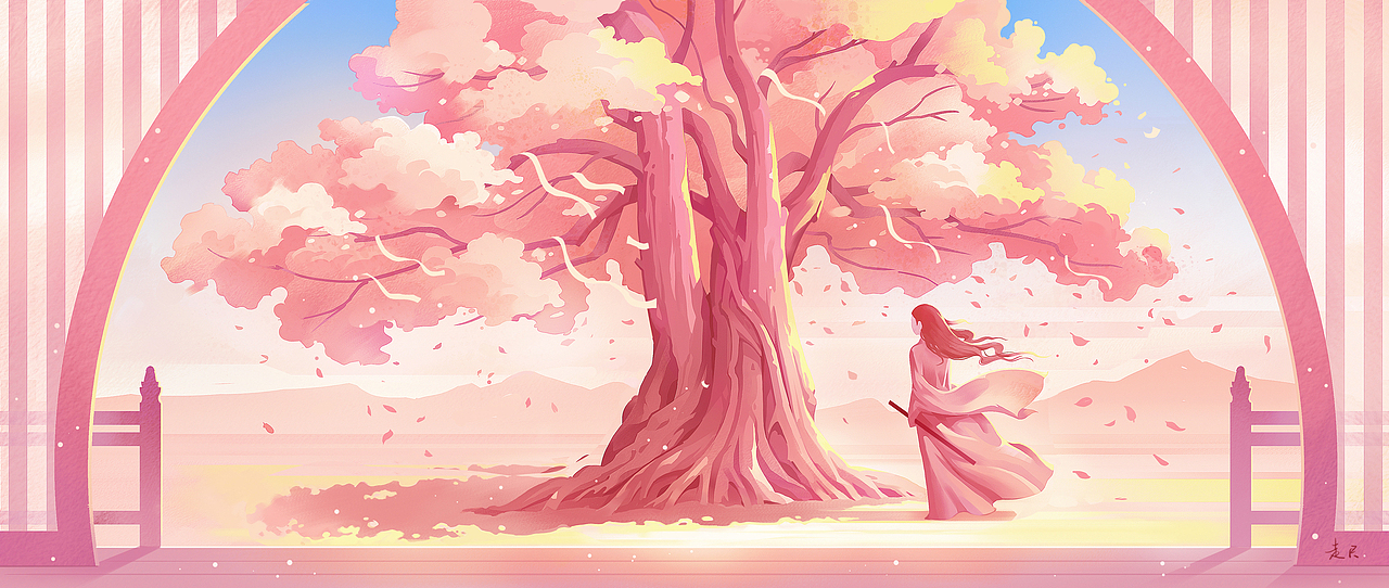 场景插画速涂习作