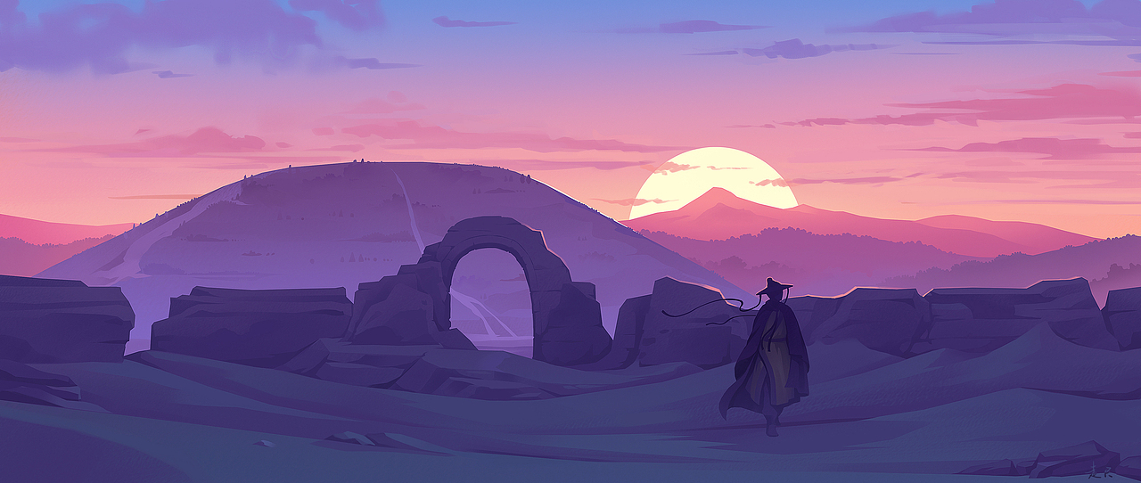 场景插画速涂习作