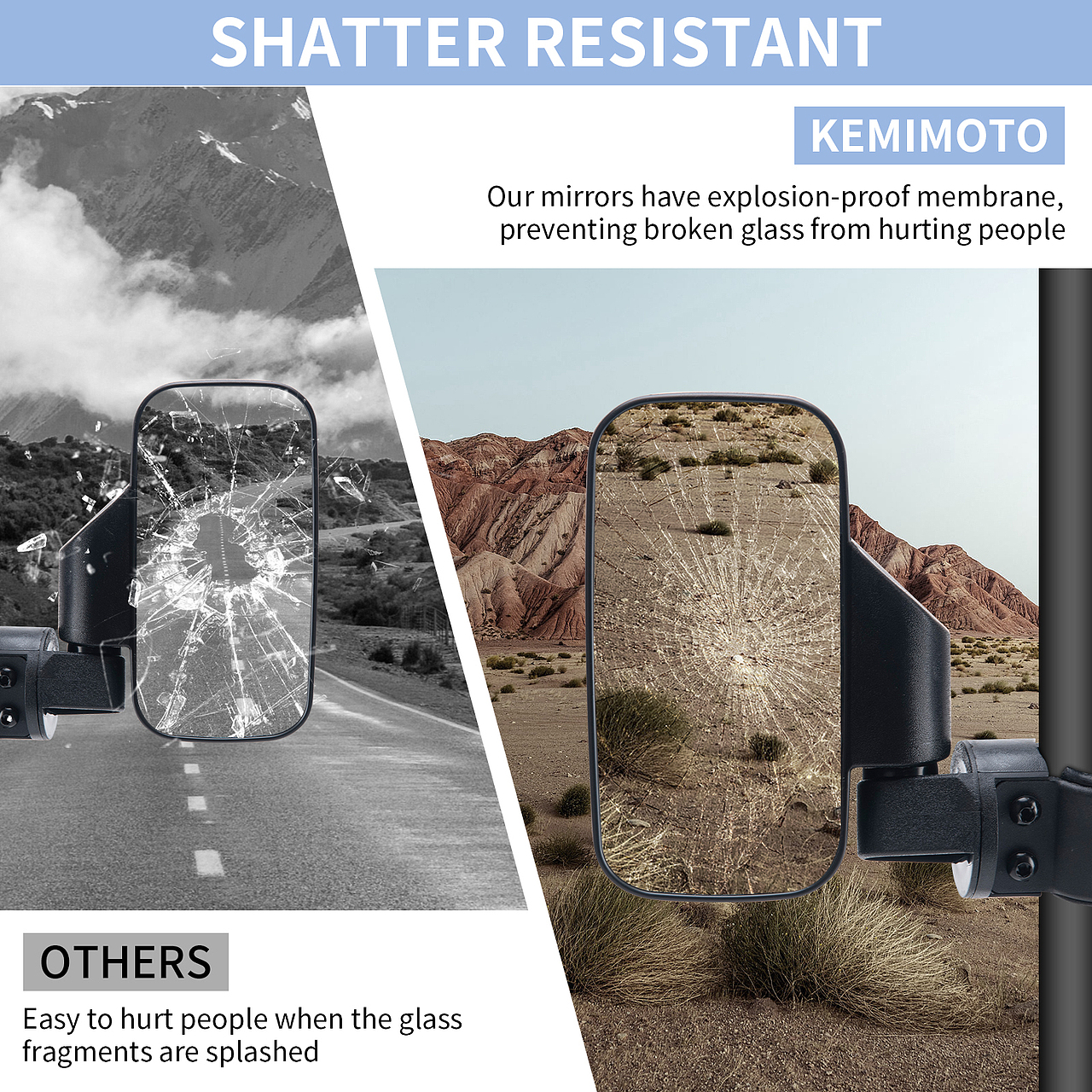 越野车后视镜亚马逊主副图A+设计案例分享