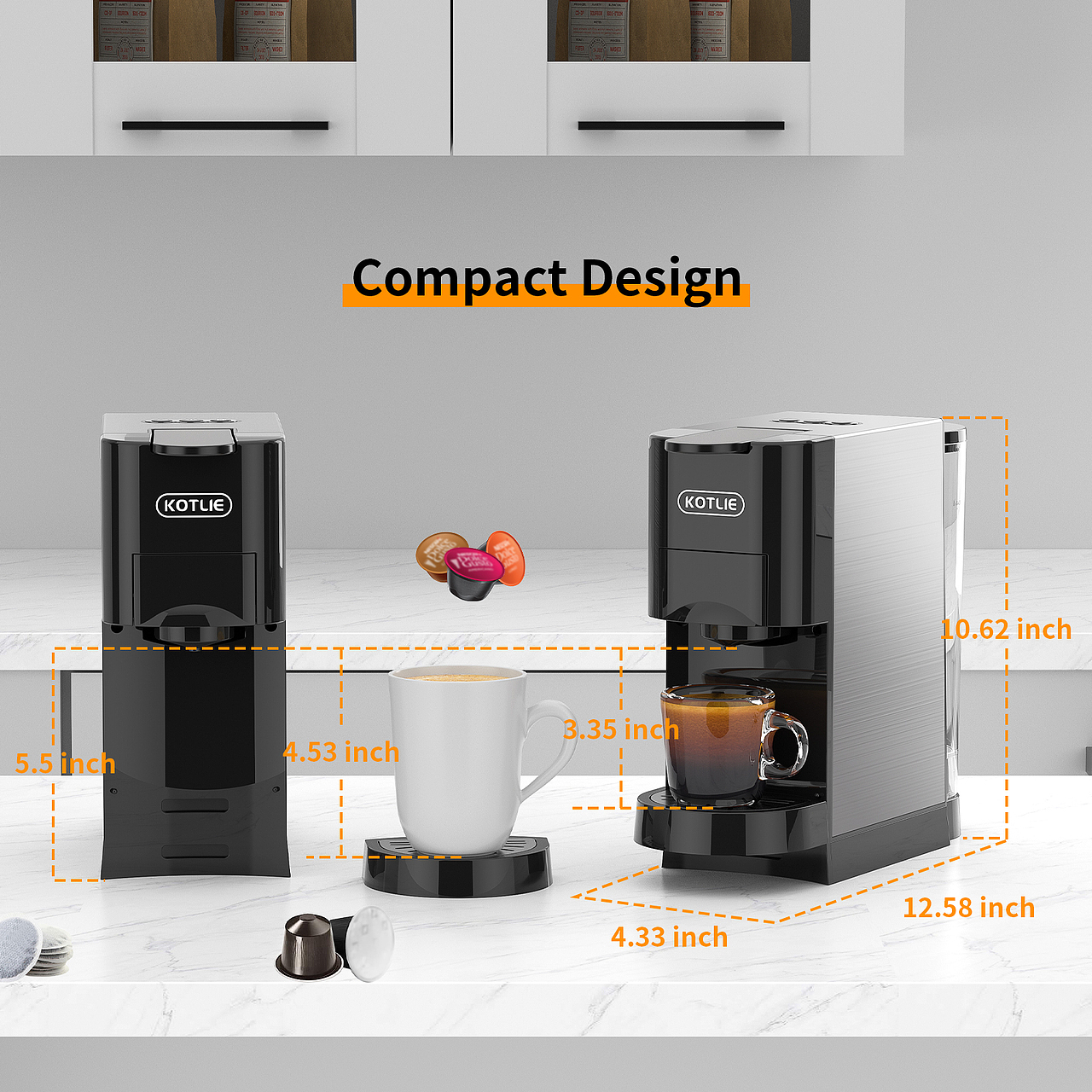 513HK胶囊咖啡机 亚马逊主图 高级A+