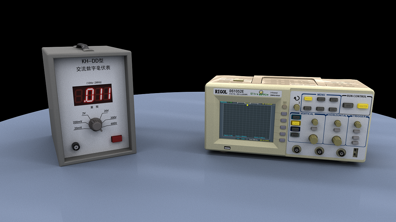 示波器和交流数字毫伏表