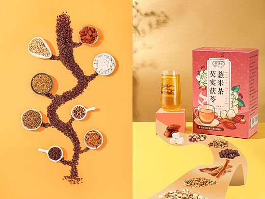 阿里药房茯苓薏米茶拍摄｜产品摄影X合云视觉