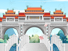 广东顺德一路～绘制成邮票