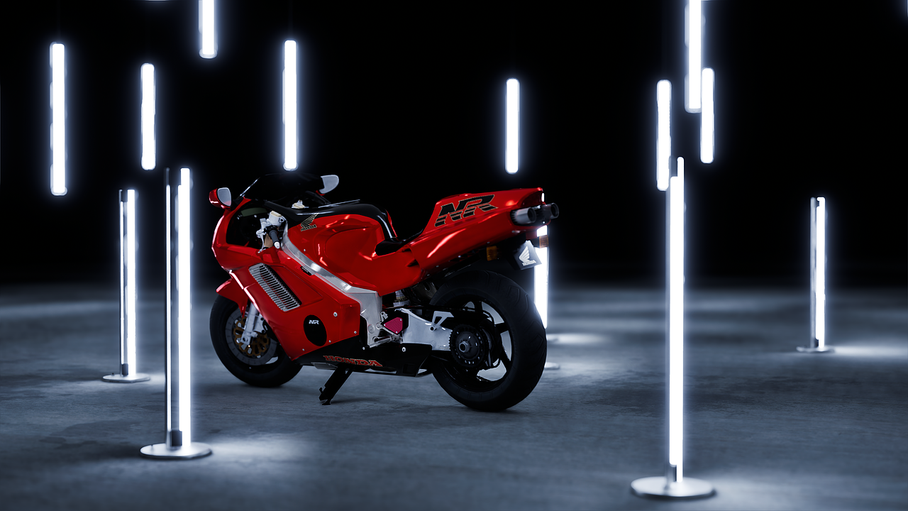 【Twinmotion】Honda NR750 1994（图ZMzc0Nzc4OTYw） - 机械/交通 - 站酷设计师White_Guys原创素材 - 站酷ZCOOL