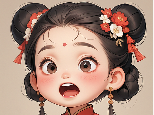 唐裝小公主（個(gè)人主頁(yè)-ZNzAxNjM3ODQ=） - AI作品 - 站酷設(shè)計(jì)師獨(dú)立視覺原創(chuàng)素材 - 站酷ZCOOL