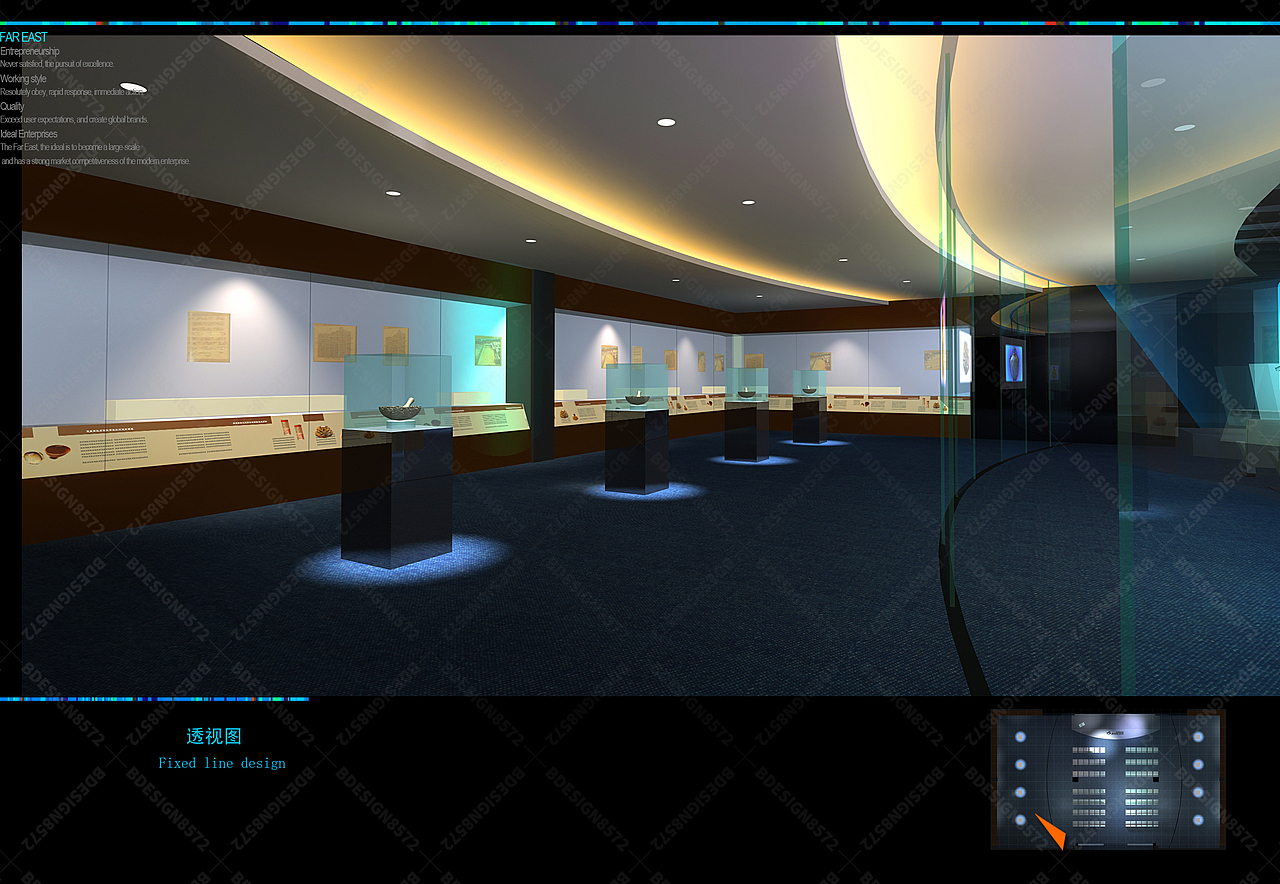 室内设计影院展厅,企业展厅设计制作,展厅展示设计