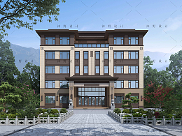 【G24395】河北邯鄲5層新亞洲辦公樓設(shè)計