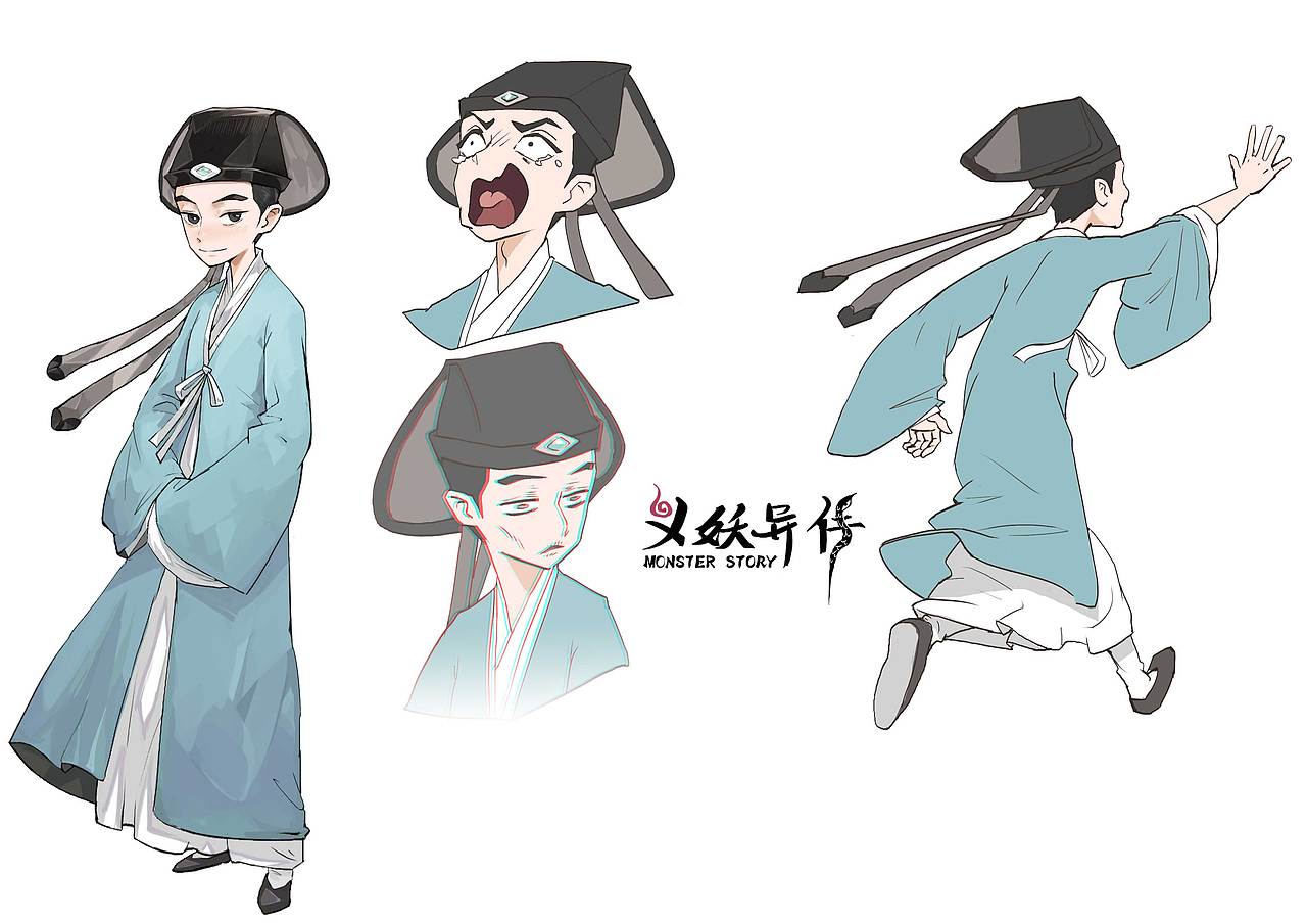 漫画角色练习《义妖异传》
