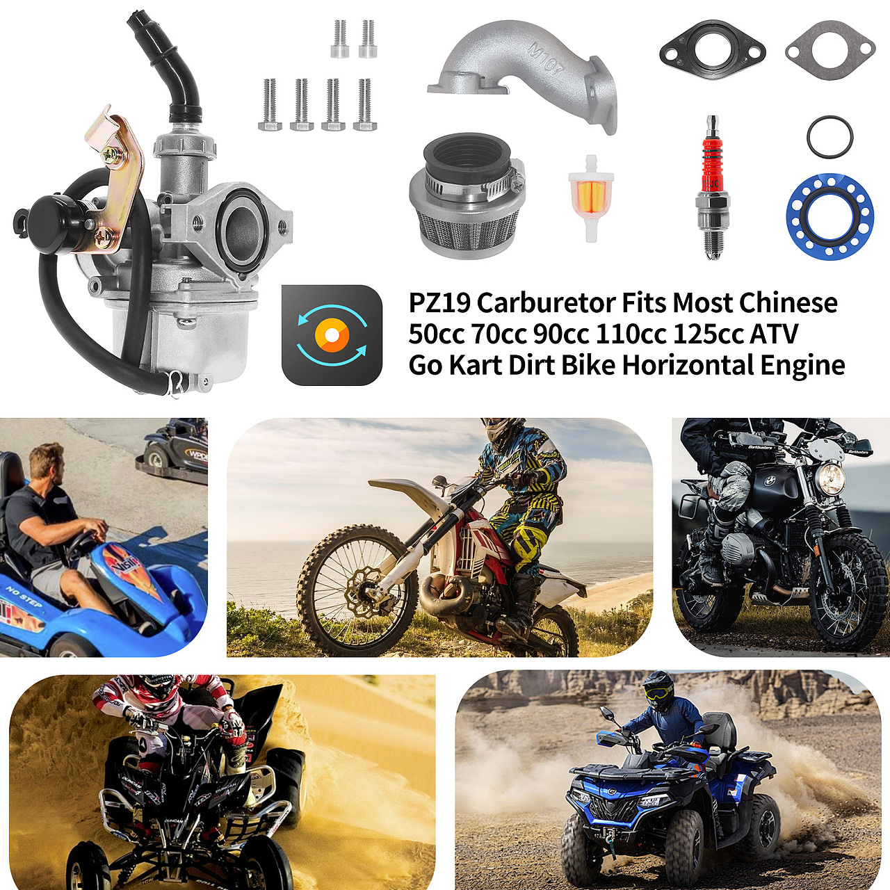 化油器亚马逊配件类产品设计排版案例分享