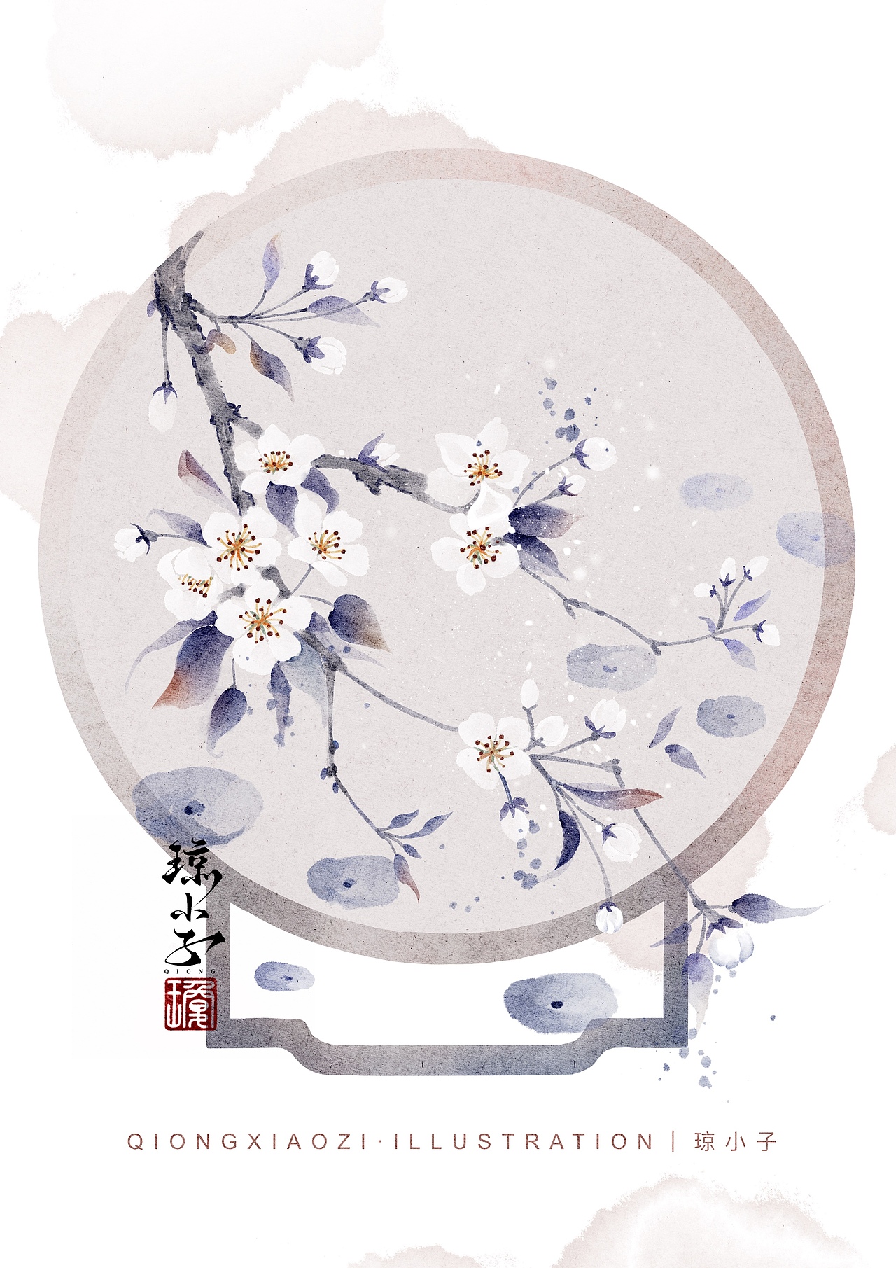 古风花卉九宫格合集（图ZMzc0ODExMzQw） - 商业插画 - 站酷设计师画画的琼光原创素材 - 站酷ZCOOL