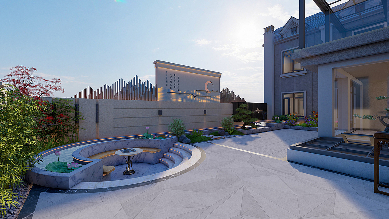 庭院户外效果图