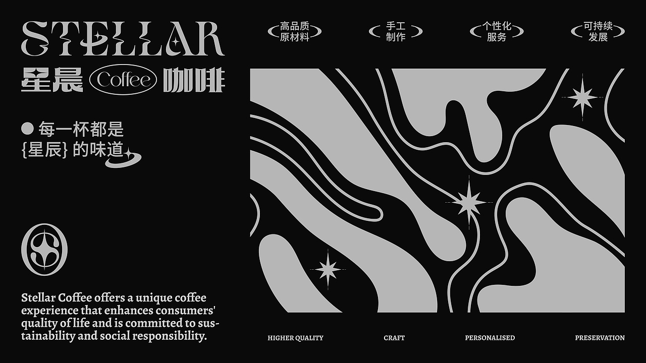 星晨咖啡STELLAR COFFEE | 咖啡品牌视觉设计(图ZMzc0ODE4MTg0) - 品牌 - 站酷设计师旋转的丸子原创素材 - 站酷ZCOOL