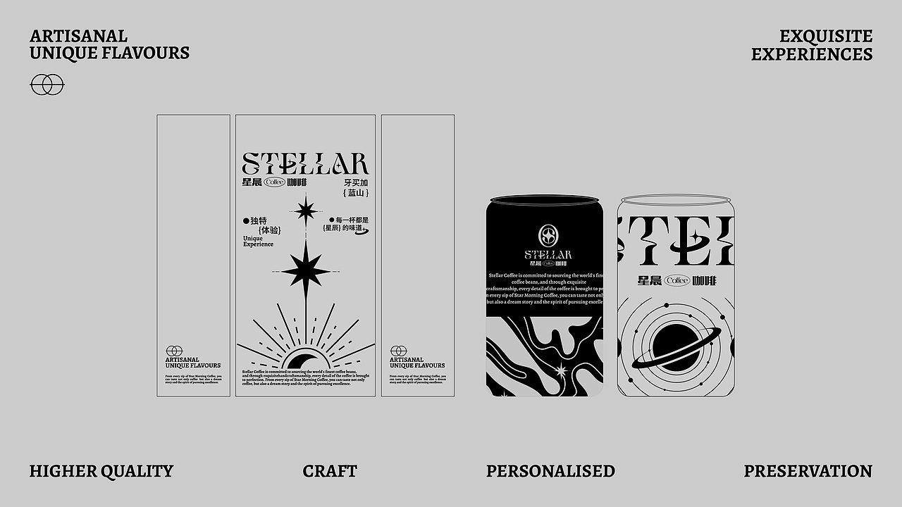 星晨咖啡STELLAR COFFEE | 咖啡品牌视觉设计(图ZMzc0ODE4MTk2) - 品牌 - 站酷设计师旋转的丸子原创素材 - 站酷ZCOOL