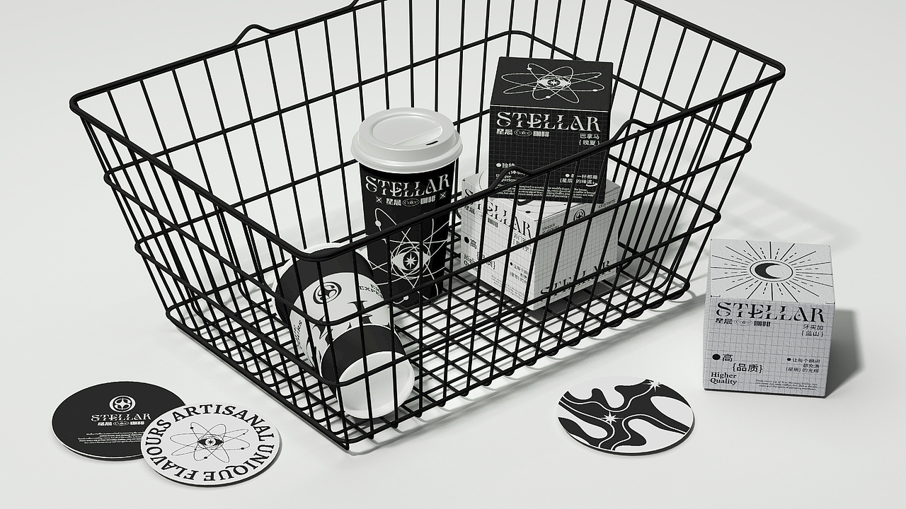 星晨咖啡STELLAR COFFEE | 咖啡品牌视觉设计(图ZMzc0ODE4MjIw) - 品牌 - 站酷设计师旋转的丸子原创素材 - 站酷ZCOOL