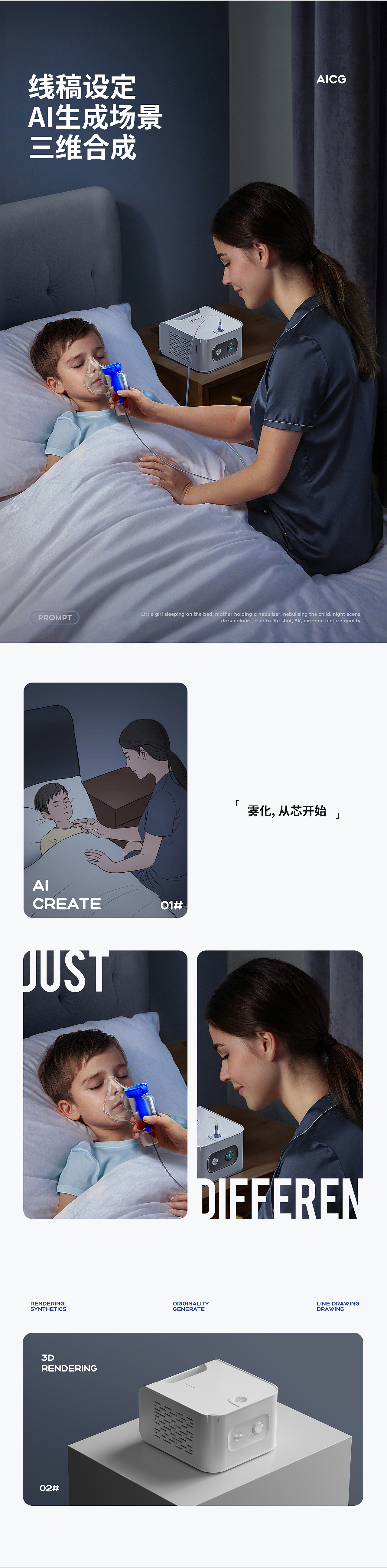 AIGC助力电商视觉×德国儿童雾化器详情页视觉(NEW)(图ZMzc0ODIzMTY0) - 电商 - 站酷设计师好也视觉_AI原创素材 - 站酷ZCOOL