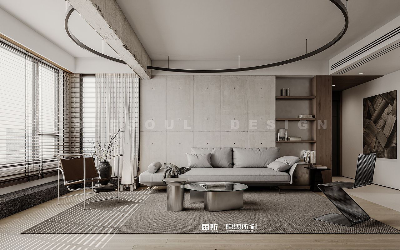 思所｜株洲-森林公馆-极简（图ZMzc0ODI1NjY0） - 家装设计 - 站酷设计师思所设计SEESOUL原创素材 - 站酷ZCOOL