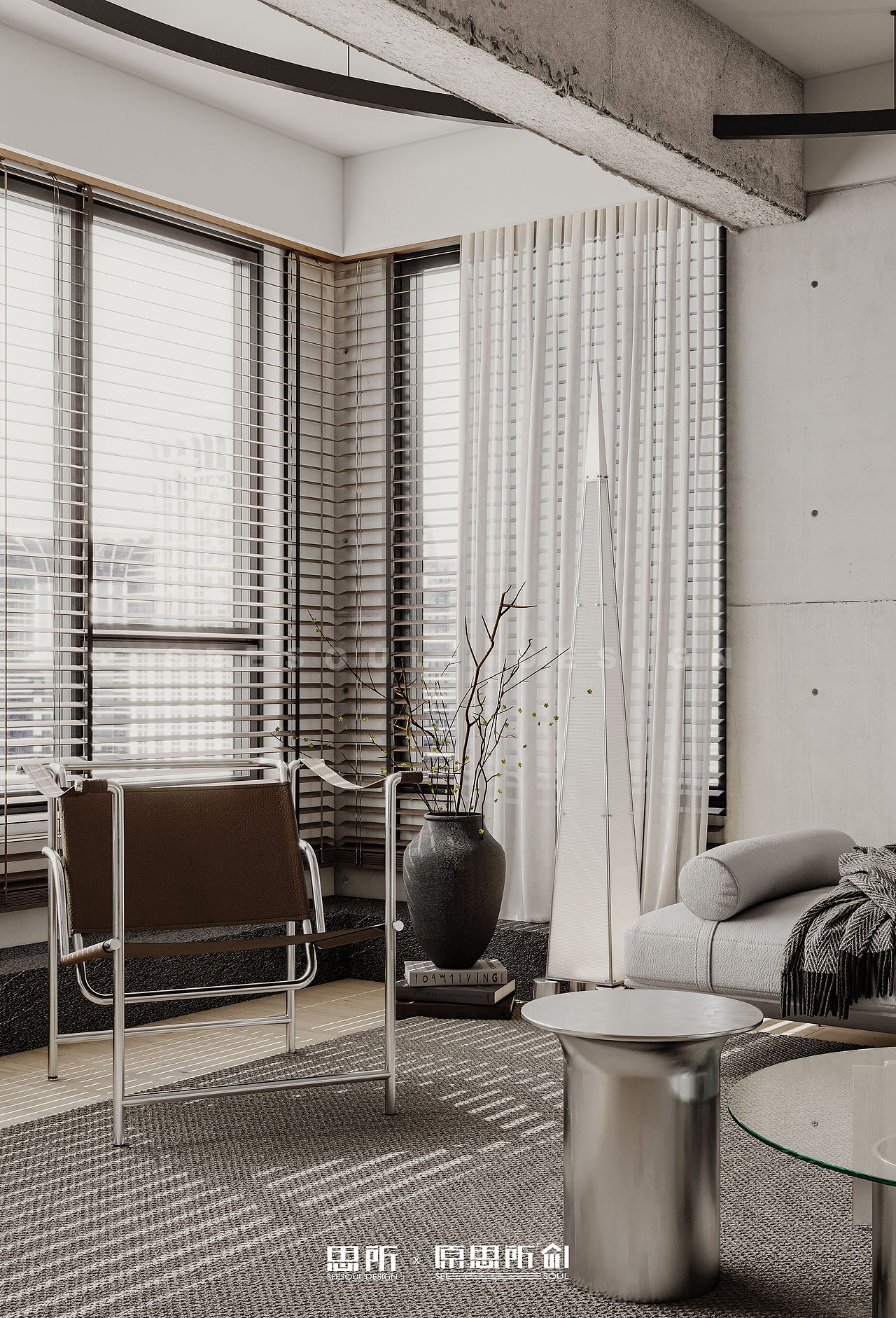 思所｜株洲-森林公馆-极简（图ZMzc0ODI1NjQ4） - 家装设计 - 站酷设计师思所设计SEESOUL原创素材 - 站酷ZCOOL