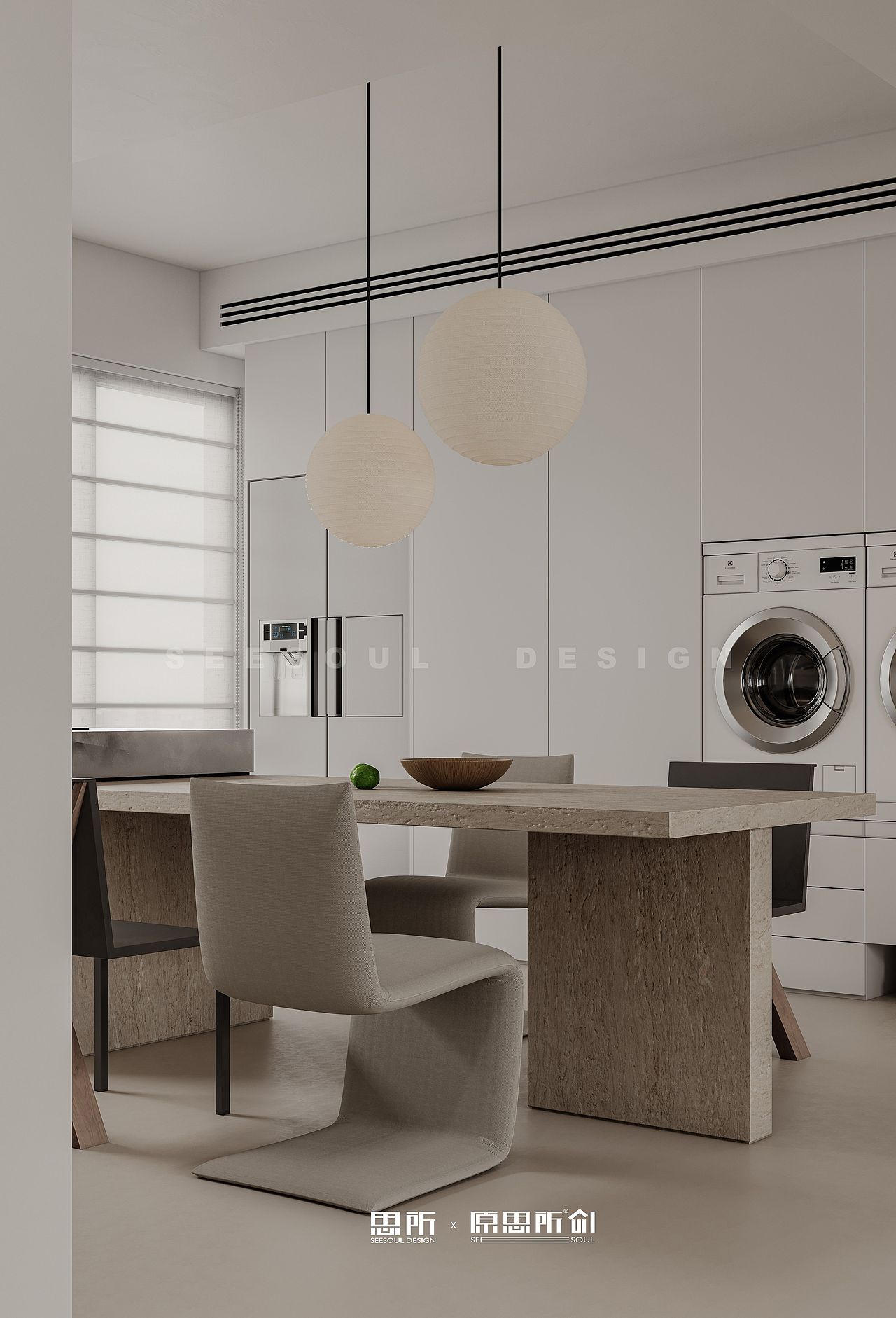 思所｜株洲-森林公馆-极简（图ZMzc0ODI1Njcy） - 家装设计 - 站酷设计师思所设计SEESOUL原创素材 - 站酷ZCOOL