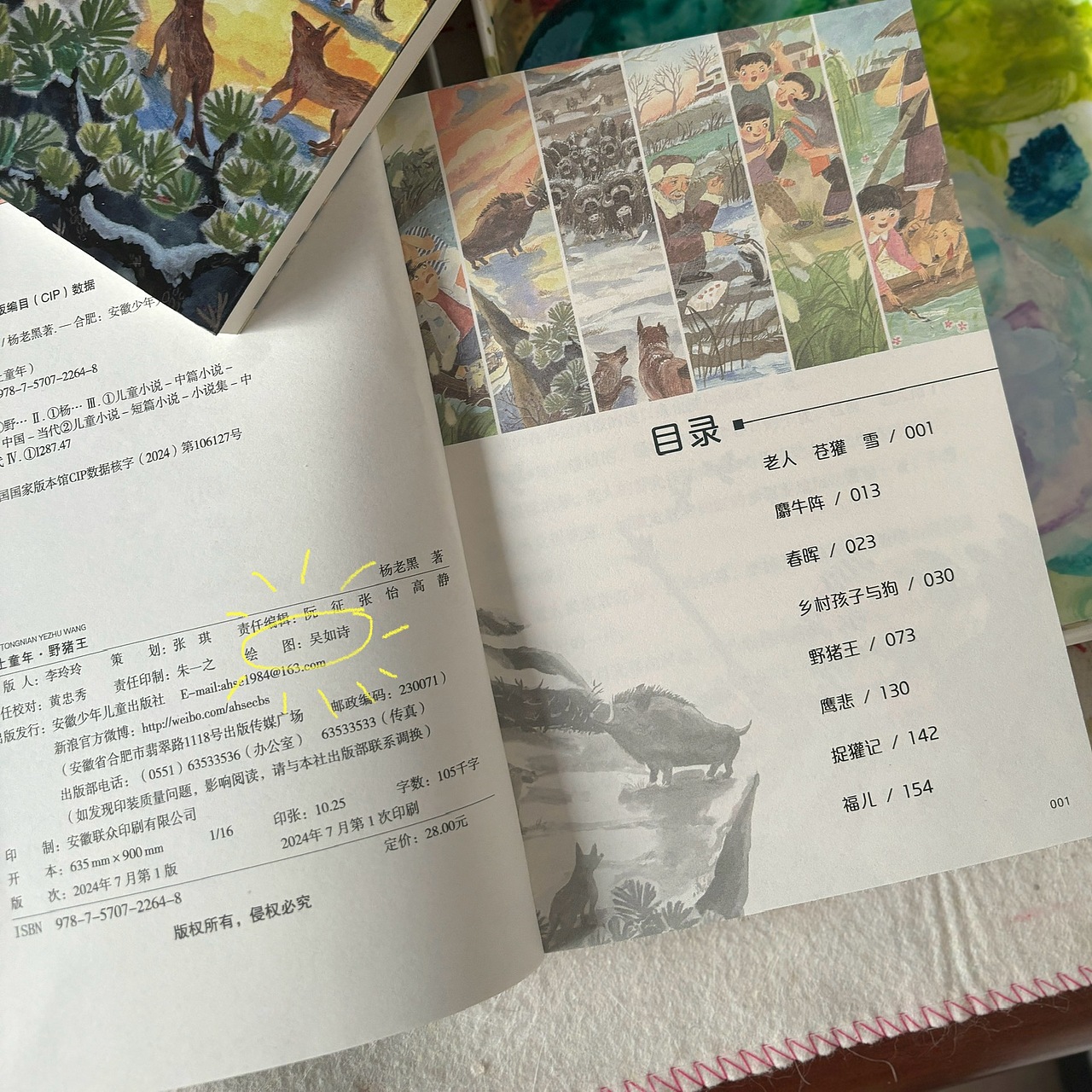 儿童小说插图（手绘