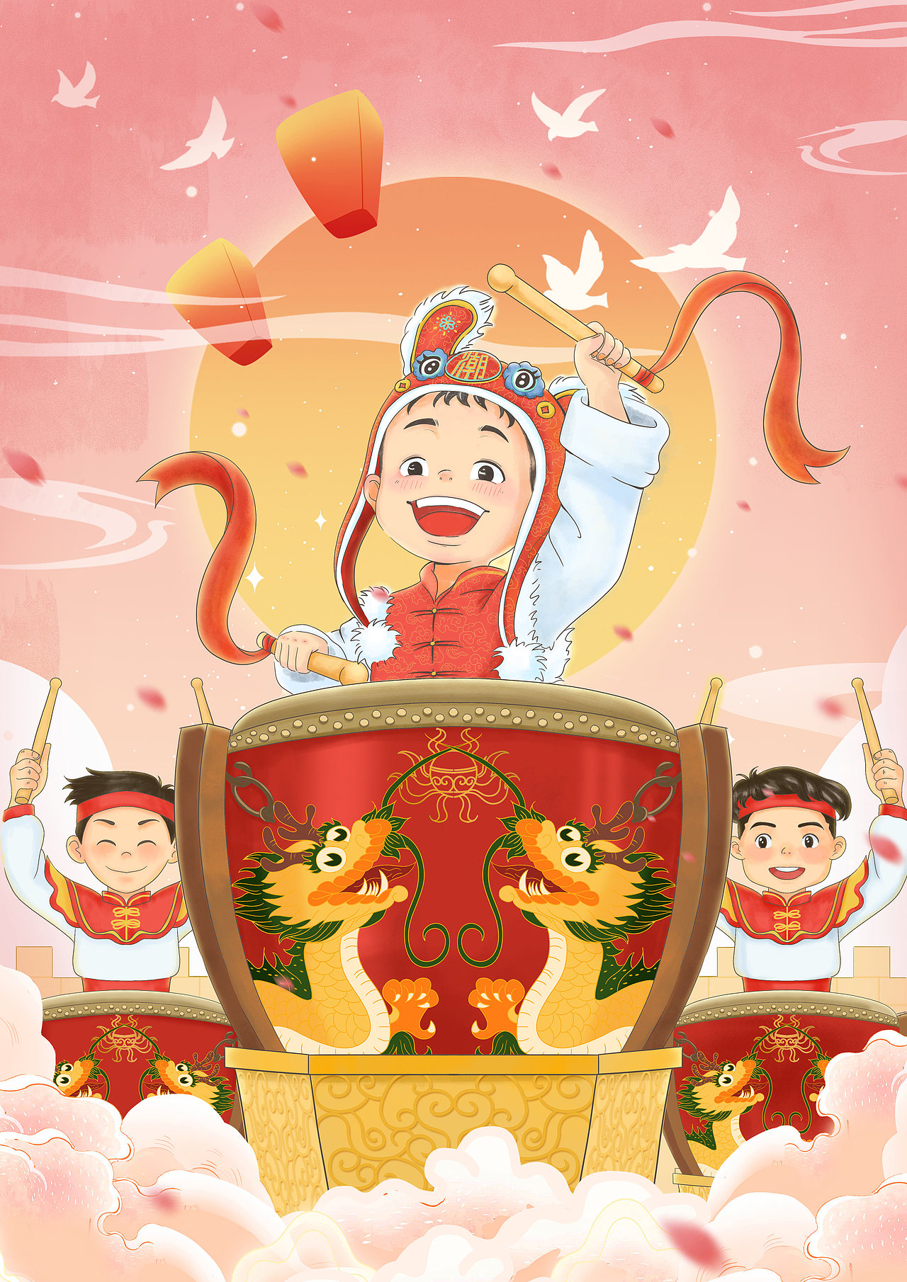 潮汕文化传承 插画海报（图ZMzc0ODI4MTg4） - 商业插画 - 站酷设计师林条条原创素材 - 站酷ZCOOL