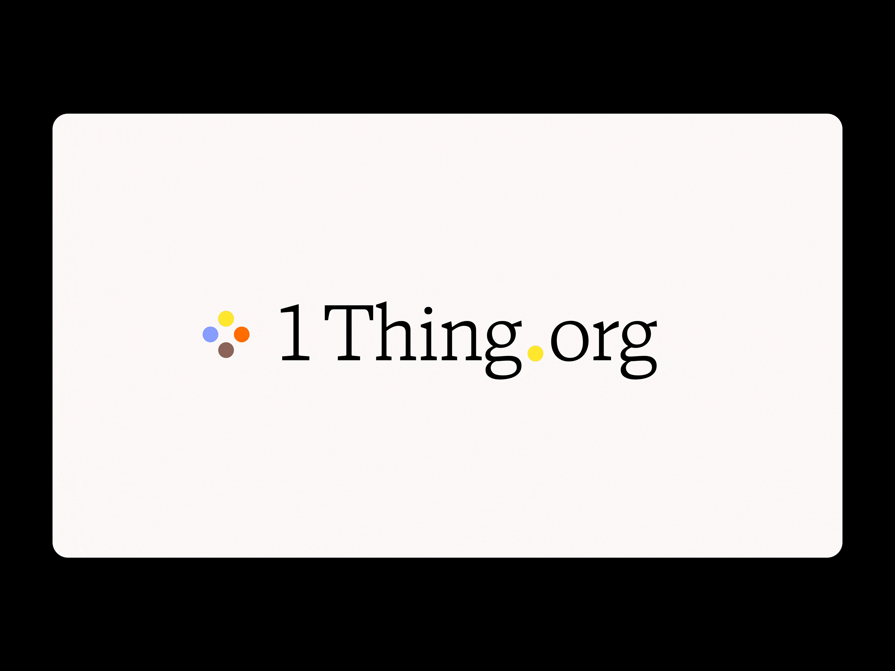 1 Thing.org brand identity(图ZMzc0ODUwMDI4) - 品牌 - 站酷设计师鸚也原创素材 - 站酷ZCOOL