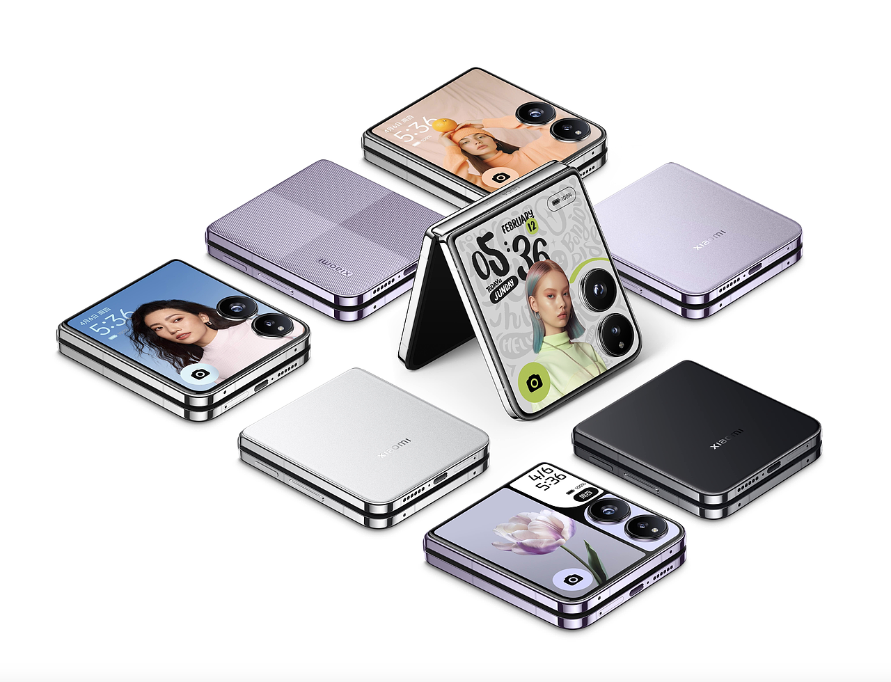 小米大小折叠屏 Xiaomi MIX Flip & MIX Fold4（图ZMzc0ODUyNTky） - 海报 - 站酷设计师INCOREcreative原创素材 - 站酷ZCOOL