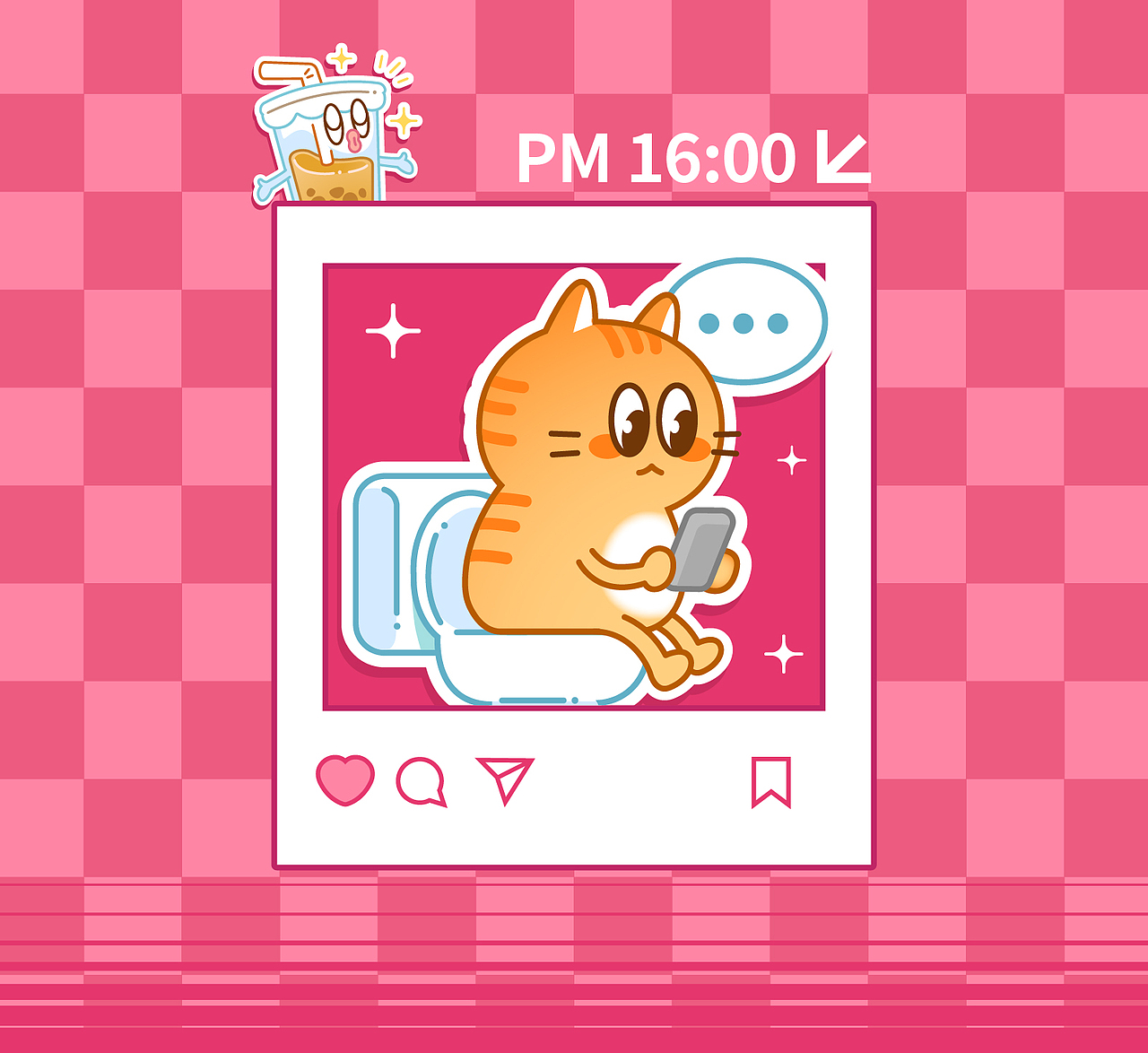 炎炎夏日·创意冲浪 | 夏日打工人贴纸