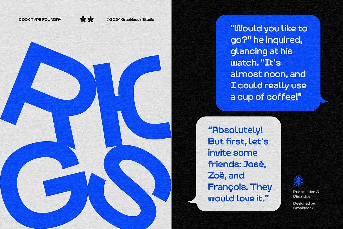 潮流时尚文创海报包装游戏封面标题无衬线几何英文字体