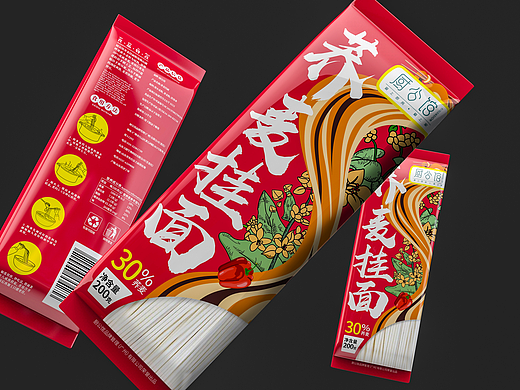 哲仕x厨公馆｜包装作品 荞麦挂面包装设计 食品包装