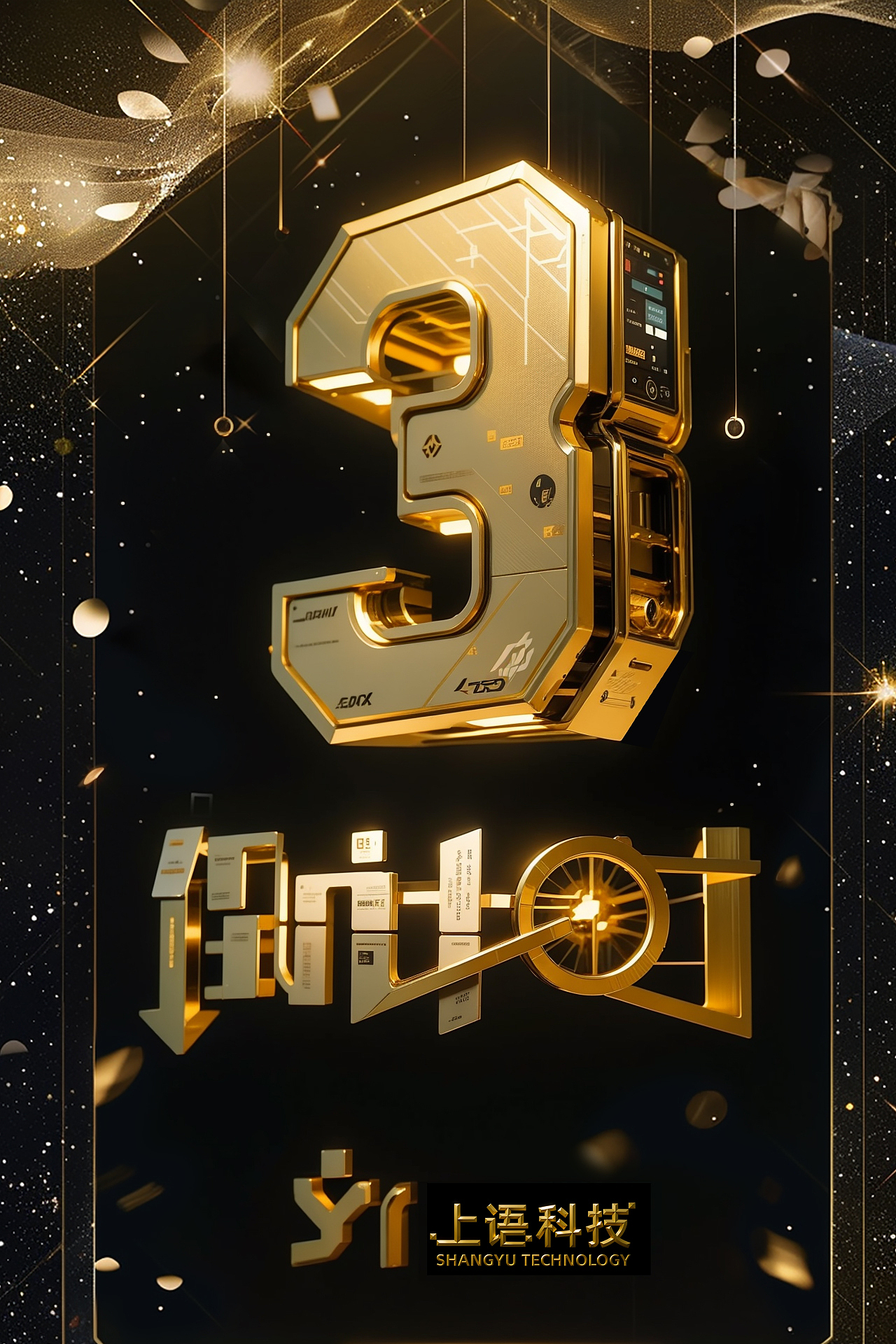 AI制作倒计时海报（图ZMzc0ODgyNDk2） - AI作品 - 站酷设计师AI爱好者小P原创素材 - 站酷ZCOOL