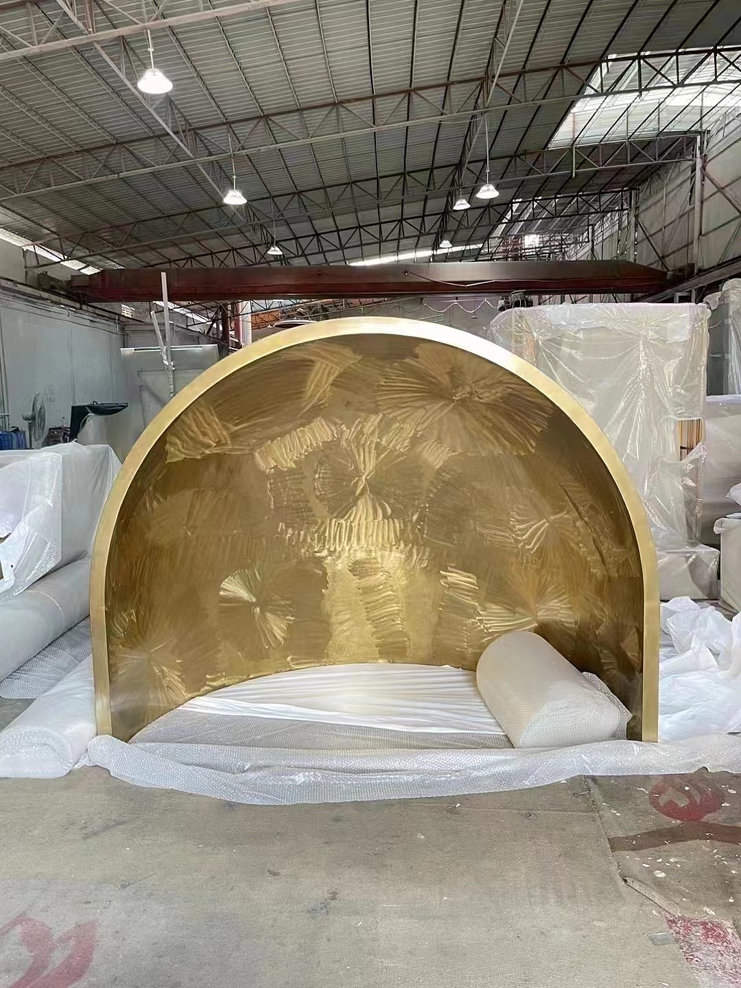 不锈钢假火壁炉 金属家居装饰定制