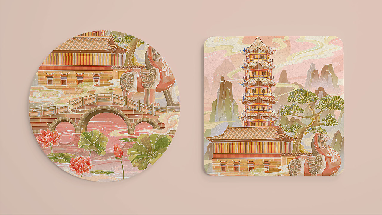 国潮城市系列插画