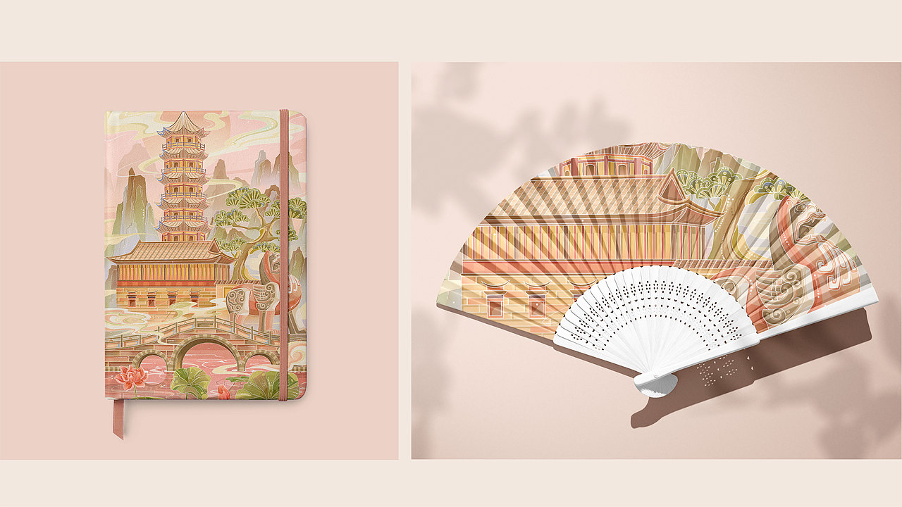 国潮城市系列插画