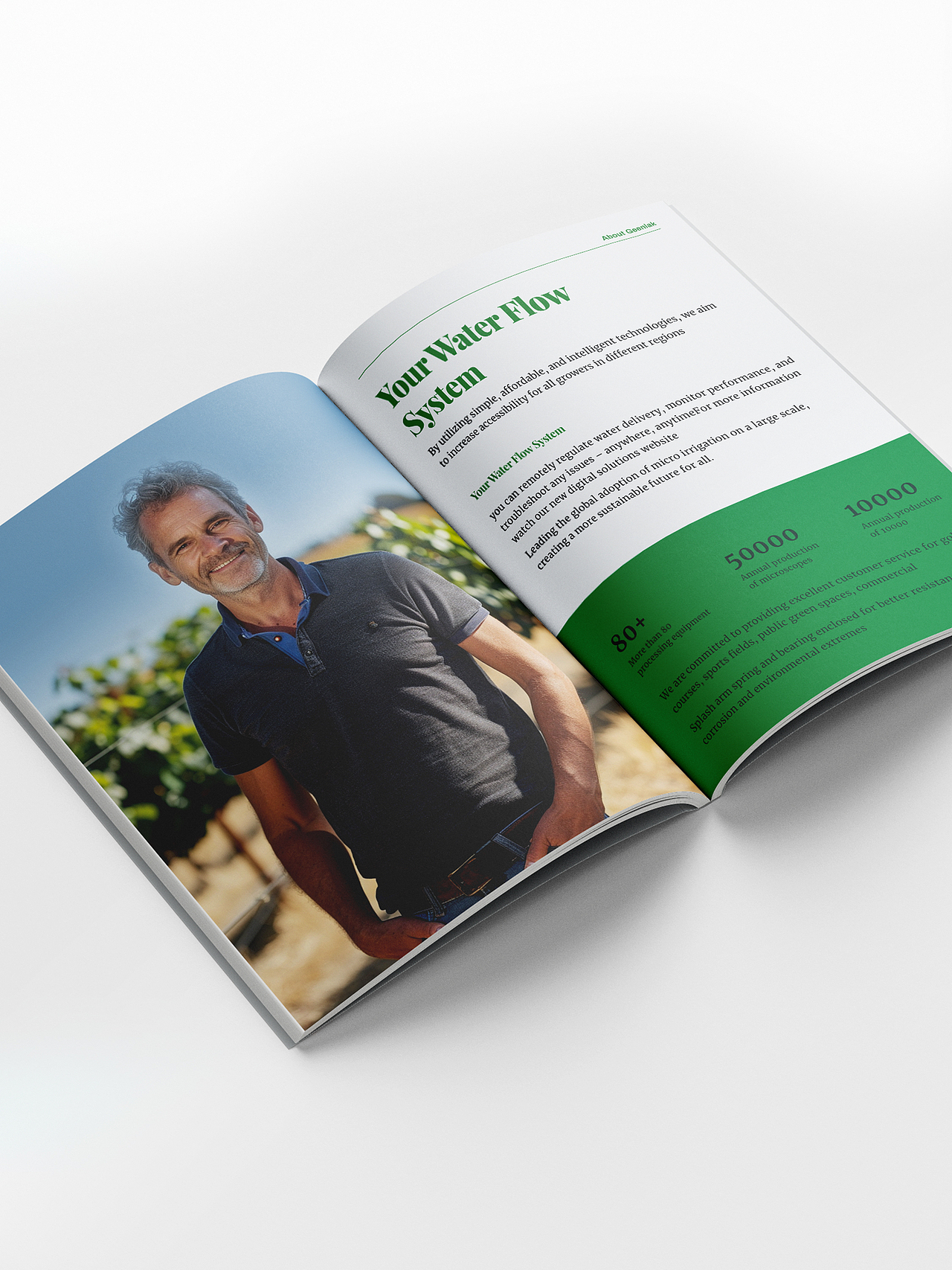 农业灌溉类画册设计