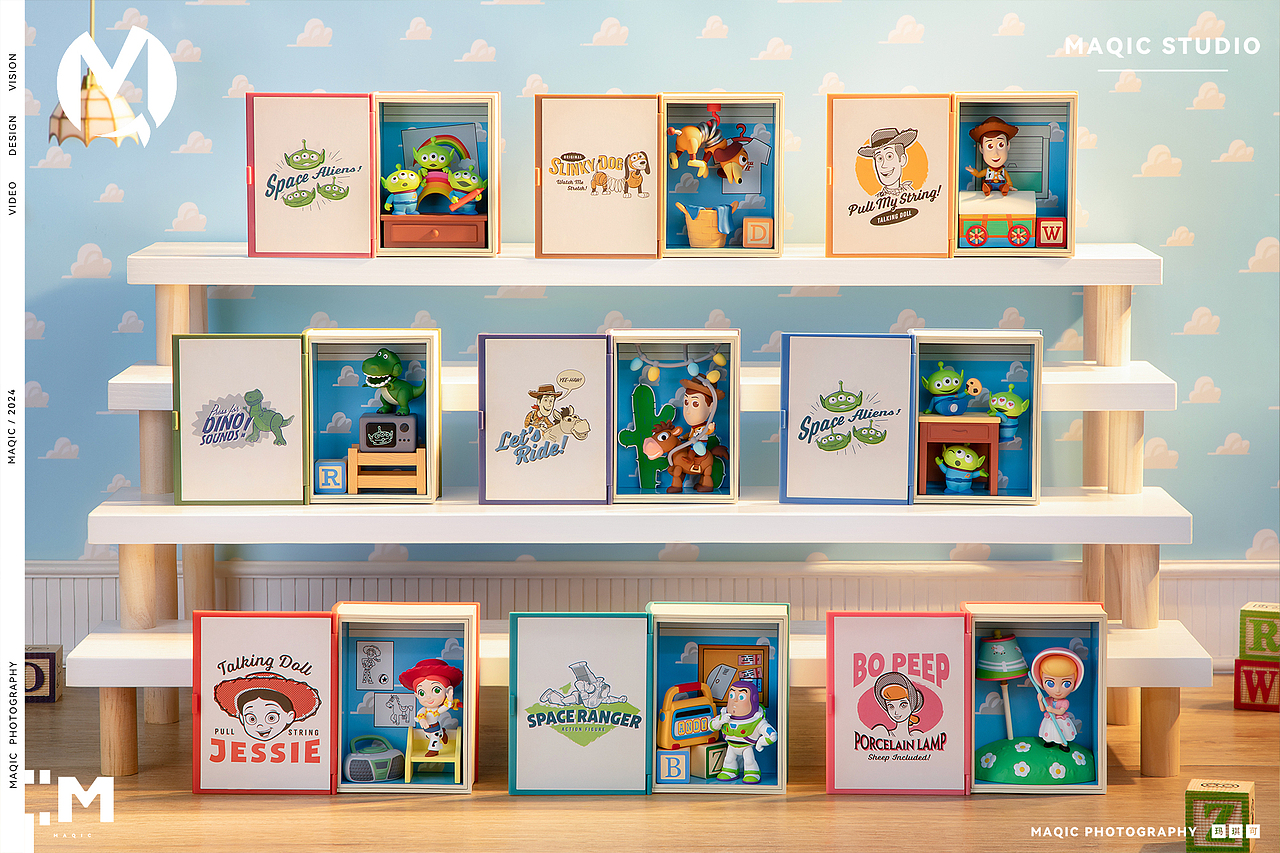 玩具总动员「安迪的房间」系列场景手办——潮玩摄影