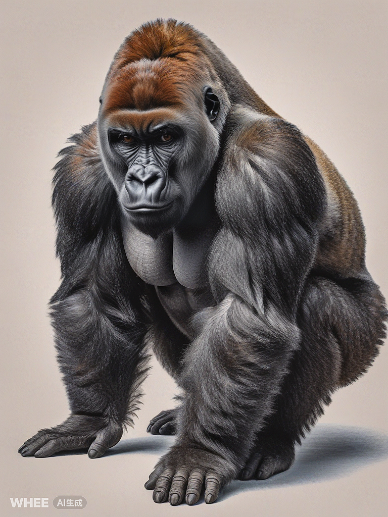 人生一刻：忧郁的猩猩思想家（图ZMzc0OTE0MTc2） - AI作品 - 站酷设计师苏家煜原创素材 - 站酷ZCOOL