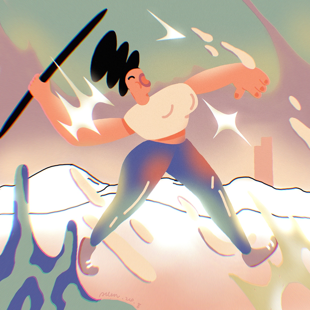 冲冲冲，我的奥运标枪手（图ZMzc0OTIyNjQw） - Motion Graphic - 站酷设计师漩涡信号源原创素材 - 站酷ZCOOL