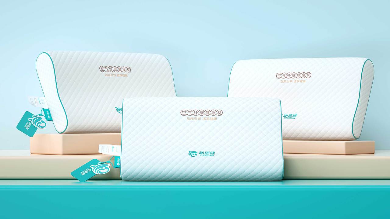 新适健|空气纤维健康枕 品牌包装设计