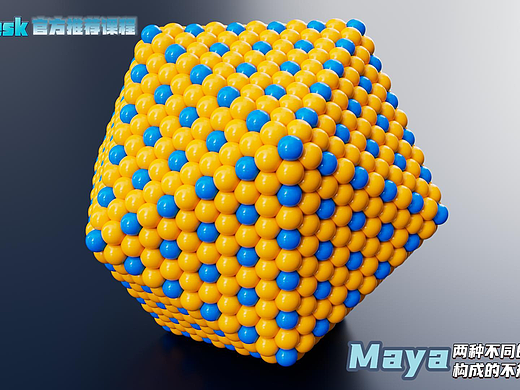 如何用maya做两种不同的纳米粒子构成的不规则多面体
