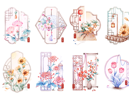 古风花卉合集