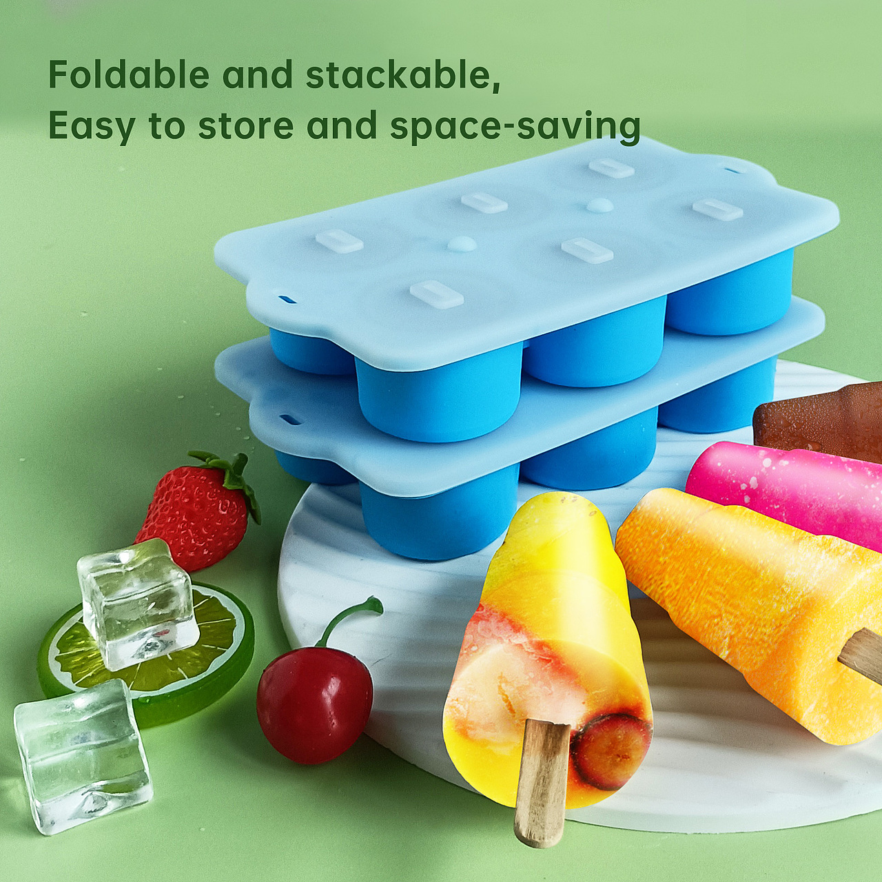 雪糕折叠硅胶模具