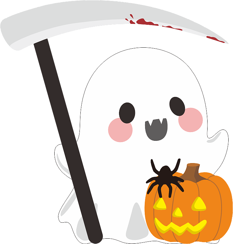 三件套节日主题小幽灵设计