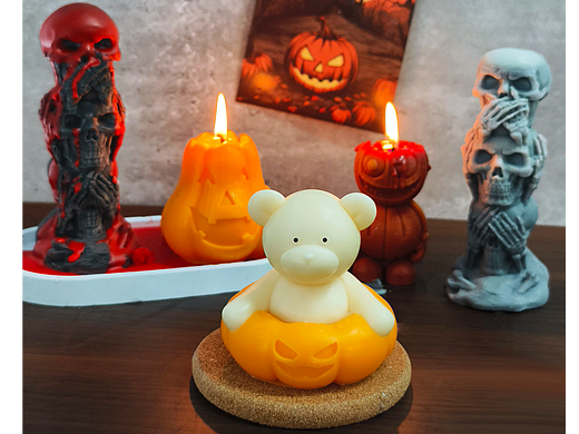 万圣节小熊手工蜡烛（个人主页-ZNzAxNzk3MDA=） - 产品摄影 - 站酷设计师青轩小天使原创素材 - 站酷ZCOOL