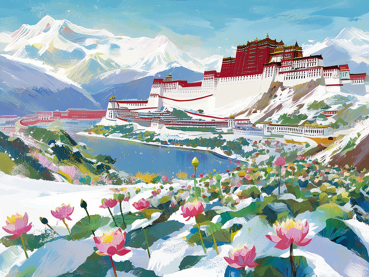 雪莲（图ZMzc0OTY4Nzgw） - AI作品 - 站酷设计师海潮如峰原创素材 - 站酷ZCOOL