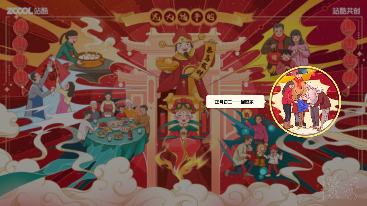 这大过年的（图ZMzc0OTc5NDgw） - 海报 - 站酷设计师逆光橙子原创素材 - 站酷ZCOOL