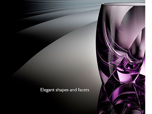 Modeling and visualization of original glass.