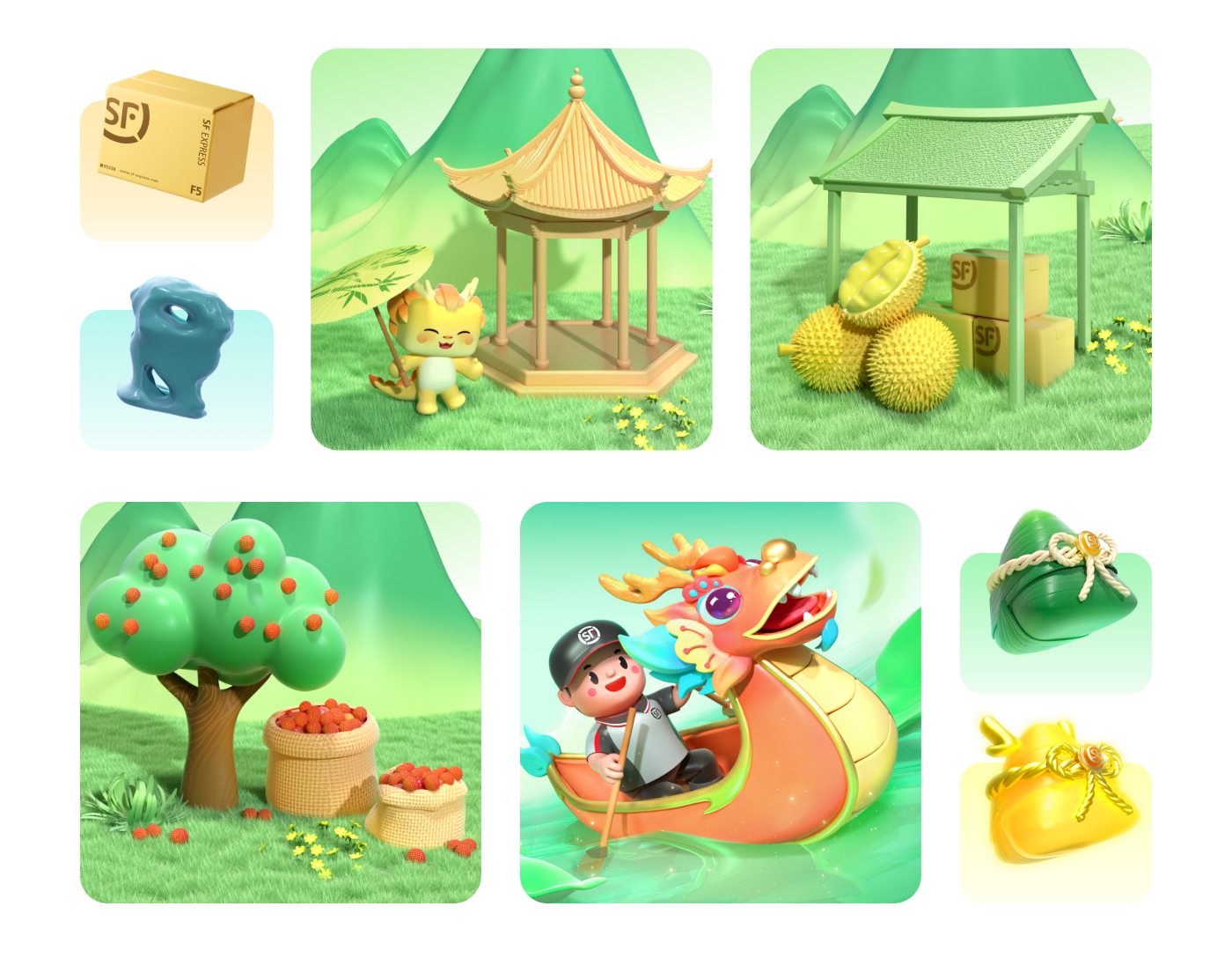 2024顺丰「推粽币」活动（图ZMTQ4NzMxMTI=） - 观点 - 站酷设计师SFUP_DESIGN原创素材 - 站酷ZCOOL