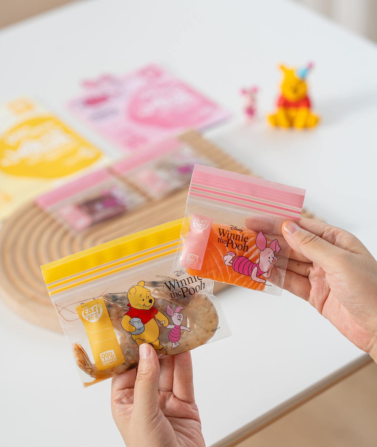 维尼小食袋密实袋|密封袋|双层夹链袋-【创意拍摄】