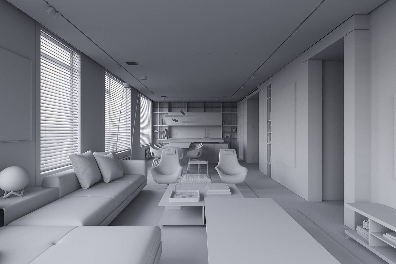 渲染作品CGI 顶层公寓 part-1（图ZMzc0OTkxODEy） - 家装设计 - 站酷设计师影构视觉原创素材 - 站酷ZCOOL